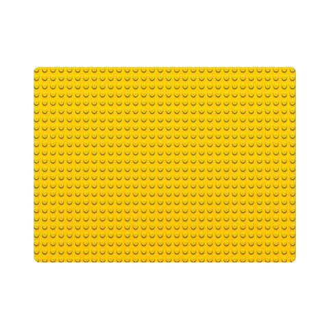 Yellow Lego Texture, Macro, Yellow Dots Background Premium Plush Fleece Blanket (Mini) from ArtsNow.com 35 x27  Blanket Front