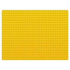 Yellow Lego Texture, Macro, Yellow Dots Background Two Sides Premium Plush Fleece Blanket (Baby Size) from ArtsNow.com 40 x30  Blanket Front