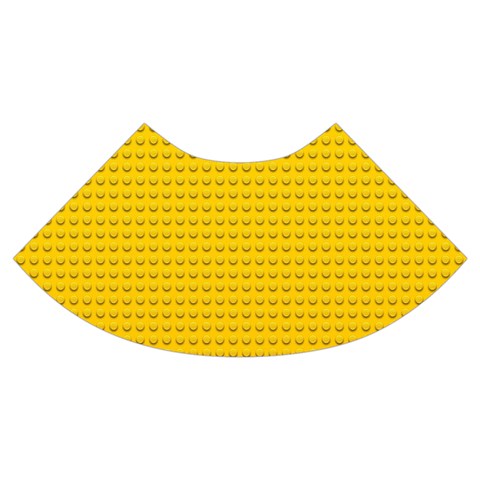 Yellow Lego Texture, Macro, Yellow Dots Background Trumpet Sleeve Cropped Top from ArtsNow.com Cuff Left