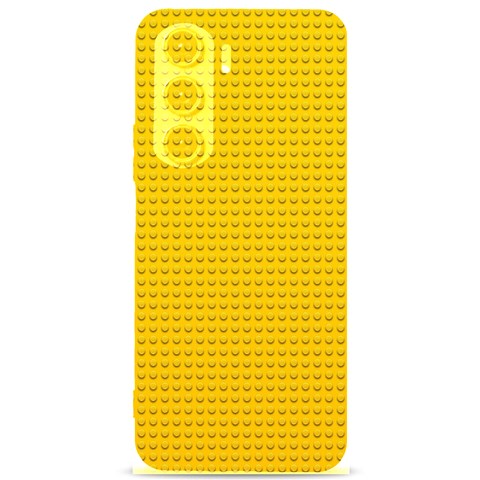 Yellow Lego Texture, Macro, Yellow Dots Background Samsung Galaxy S24 Plus 6.7 Inch Black TPU UV Case from ArtsNow.com Front