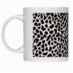 Zebra Skin, Vector Textures, White Black Background White Mug