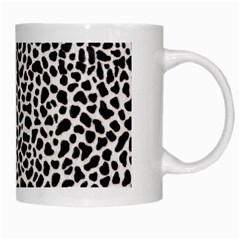 Zebra Skin, Vector Textures, White Black Background White Mug from ArtsNow.com Right