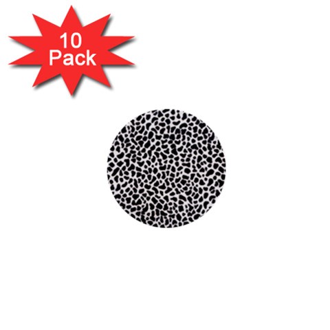 Zebra Skin, Vector Textures, White Black Background 1  Mini Buttons (10 pack)  from ArtsNow.com Front