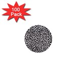 Zebra Skin, Vector Textures, White Black Background 1  Mini Buttons (100 pack) 