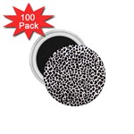 Zebra Skin, Vector Textures, White Black Background 1.75  Magnets (100 pack) 