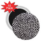 Zebra Skin, Vector Textures, White Black Background 2.25  Magnets (10 pack) 