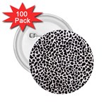 Zebra Skin, Vector Textures, White Black Background 2.25  Buttons (100 pack) 