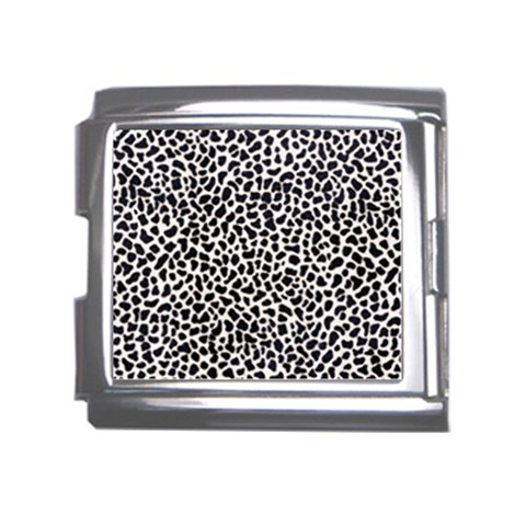 Zebra Skin, Vector Textures, White Black Background Mega Link Italian Charm (18mm) from ArtsNow.com Front