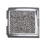 Zebra Skin, Vector Textures, White Black Background Mega Link Italian Charm (18mm)