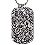 Zebra Skin, Vector Textures, White Black Background Dog Tag (One Side)