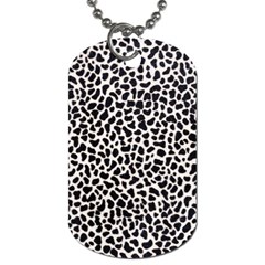 Zebra Skin, Vector Textures, White Black Background Dog Tag (Two Sides) from ArtsNow.com Front