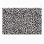 Zebra Skin, Vector Textures, White Black Background Postcard 4 x 6  (Pkg of 10)