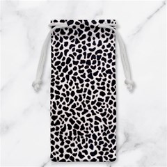 Zebra Skin, Vector Textures, White Black Background Jewelry Bag from ArtsNow.com Front