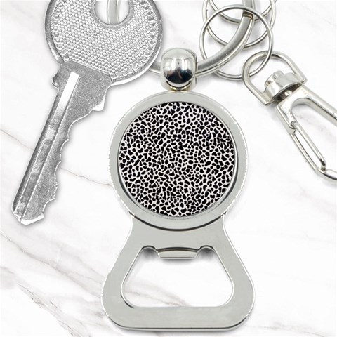 Zebra Skin, Vector Textures, White Black Background Bottle Opener Key Chain from ArtsNow.com Front