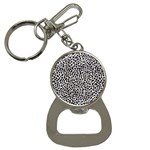 Zebra Skin, Vector Textures, White Black Background Bottle Opener Key Chain