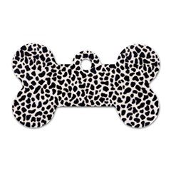 Zebra Skin, Vector Textures, White Black Background Dog Tag Bone (Two Sides) from ArtsNow.com Back