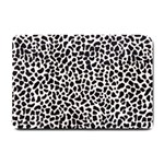 Zebra Skin, Vector Textures, White Black Background Small Doormat