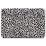 Zebra Skin, Vector Textures, White Black Background Large Doormat