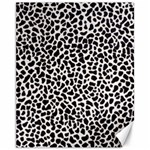 Zebra Skin, Vector Textures, White Black Background Canvas 11  x 14 