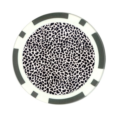 Zebra Skin, Vector Textures, White Black Background Poker Chip Card Guard from ArtsNow.com Back