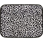 Zebra Skin, Vector Textures, White Black Background Fleece Blanket (Mini)