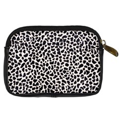 Zebra Skin, Vector Textures, White Black Background Digital Camera Leather Case from ArtsNow.com Back