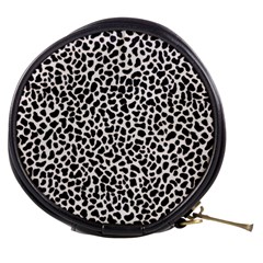 Zebra Skin, Vector Textures, White Black Background Mini Makeup Bag from ArtsNow.com Front