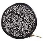 Zebra Skin, Vector Textures, White Black Background Mini Makeup Bag