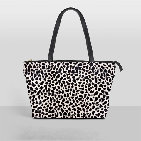 Zebra Skin, Vector Textures, White Black Background Classic Shoulder Handbag from ArtsNow.com Front