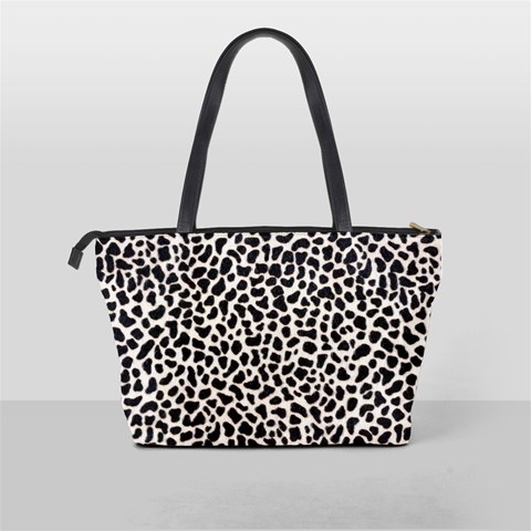 Zebra Skin, Vector Textures, White Black Background Classic Shoulder Handbag from ArtsNow.com Back