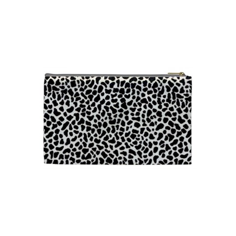 Zebra Skin, Vector Textures, White Black Background Cosmetic Bag (Small) from ArtsNow.com Back