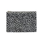 Zebra Skin, Vector Textures, White Black Background Cosmetic Bag (Medium)