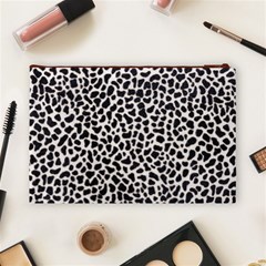 Zebra Skin, Vector Textures, White Black Background Cosmetic Bag (Large) from ArtsNow.com Back