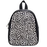 Zebra Skin, Vector Textures, White Black Background School Bag (Small)