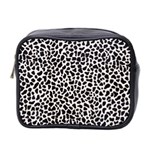 Zebra Skin, Vector Textures, White Black Background Mini Toiletries Bag (Two Sides)