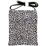 Zebra Skin, Vector Textures, White Black Background Shoulder Sling Bag