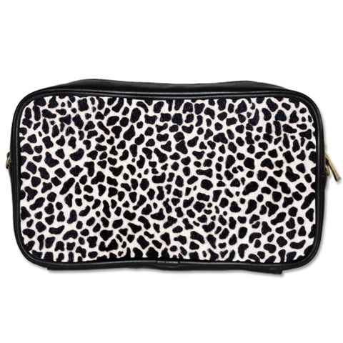 Zebra Skin, Vector Textures, White Black Background Toiletries Bag (Two Sides) from ArtsNow.com Front