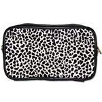 Zebra Skin, Vector Textures, White Black Background Toiletries Bag (Two Sides)