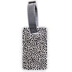 Zebra Skin, Vector Textures, White Black Background Luggage Tag (one side)