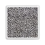 Zebra Skin, Vector Textures, White Black Background Memory Card Reader (Square)