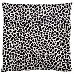 Zebra Skin, Vector Textures, White Black Background Large Cushion Case (Two Sides)