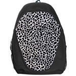 Zebra Skin, Vector Textures, White Black Background Backpack Bag