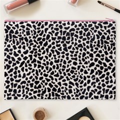 Zebra Skin, Vector Textures, White Black Background Cosmetic Bag (XXXL) from ArtsNow.com Back