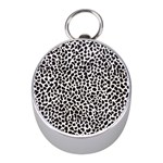 Zebra Skin, Vector Textures, White Black Background Mini Silver Compasses