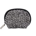 Zebra Skin, Vector Textures, White Black Background Accessory Pouch (Small)