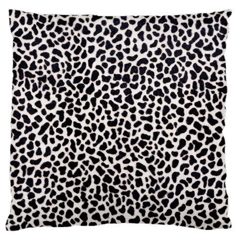 Zebra Skin, Vector Textures, White Black Background Large Premium Plush Fleece Cushion Case (One Side) from ArtsNow.com Front