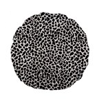 Zebra Skin, Vector Textures, White Black Background Standard 15  Premium Flano Round Cushions