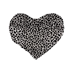 Zebra Skin, Vector Textures, White Black Background Standard 16  Premium Flano Heart Shape Cushions from ArtsNow.com Back