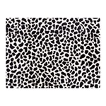 Zebra Skin, Vector Textures, White Black Background Two Sides Premium Plush Fleece Blanket (Mini)