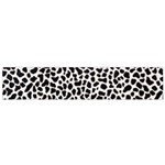 Zebra Skin, Vector Textures, White Black Background Small Premium Plush Fleece Scarf